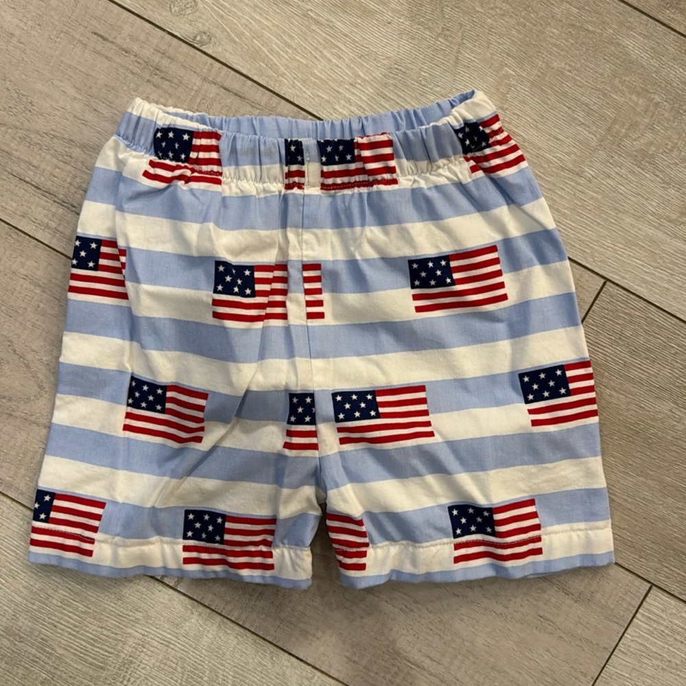 Boys American flag shorts 2T